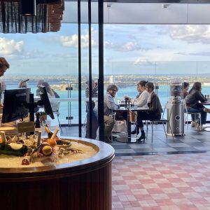 Queens Rooftop Bar View from Entrance