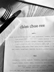 Chim Choo Ree Restaurant Menu