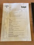 Hapi Cocktail & Wine Bar menu - Made Market, Hamilton