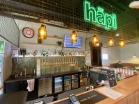 Hapi Cocktail & Wine Bar signage at Made Market, Hamilton