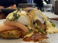 Hayes Common Menu Eggs Rosti Salmon from side