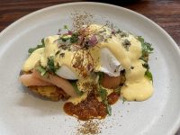 Hayes Common Menu Eggs Rosti with Salmon