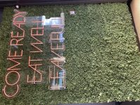 Sign inside Fergus Bar & Kitchen Hamilton