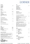 The Corner Cafe drinks menu