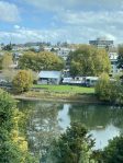 View of Waikato River, Hamilton from Made Market on Grey Street